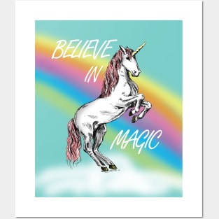 Unicorn Believe In Magic Posters and Art